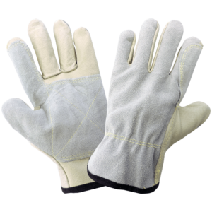 Guantes de espalda dividida de piel de cerdo con palma doble dividida - 3150P