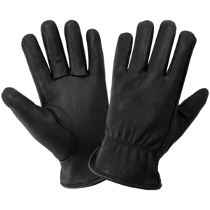 Guantes aislados de cuero de piel negra premium - 3200DTHB