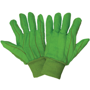 Guantes de algodón verde de peso pesado premium de 18 oz - C18GRC