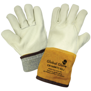 Guantes resistentes al corte p/ soldadurade Grano de cuero completo de cuero Mig/Tig premium - CR100MTC