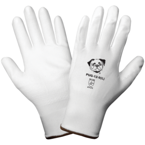 PUG™ guantes blancos ligeros recubiertos de poliuretano antiestático/electrostático - PUG-12