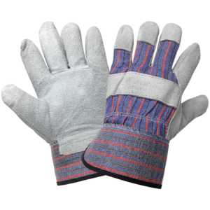 Guantes económicos con palma de piel de vacuno dividida con patrón de corte Gunn - 2300