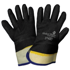 Guantes de PVC para manipulación de productos químicos de doble inmersión - 2740D