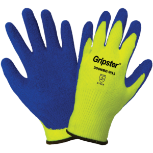 Guantes de palma recubiertos de goma grabados de alta visibilidad Gripster® - 300NBE