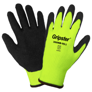 Guantes de palma recubiertos de goma grabados de alta visibilidad Gripster® - 300NB