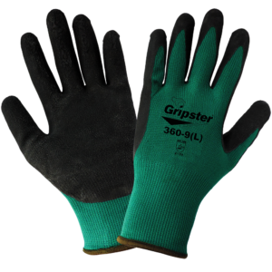 Guantes multiusos de nylon flexible recubiertos de gomaespuma negra Gripster® - 360