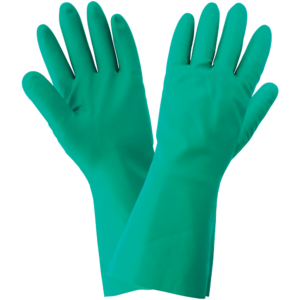 FrogWear® Guantes de nitrilo verde de 12 mil con un forro de algodón entrelazado con soporte - STOCK LIMITADO - 515CT