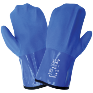 FrogWear® Cold Protection Premium Manoplas para manipulación de productos químicos de PVC de triple capa impermeable flexible - 8490MT