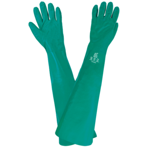 Guantes con soporte de nitrilo extra largos de peso pesado FrogWear® - 8772