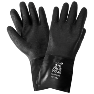 Guantes FrogWear® Premium de neopreno con acabado rugoso y grabado de 12 pulgadas para manipulación de productos químicos - 9912R