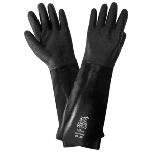 Guantes FrogWear® Premium de neopreno con acabado rugoso y grabado de 18 pulgadas para manipulación de productos químicos - 9918R