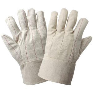 Guantes de algodón de doble palma económicos Hot Mill - C18BT