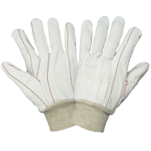 Guantes con cordón de algodón blanco blanqueado - C18C