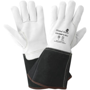 Guantes de soldadura Mig / Tig de piel de cabra de grano premium resistentes a cortes y llamas - CR100MTG