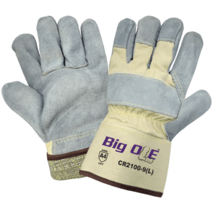 Guantes de palma de cuero premium resistentes a cortes Big Ole® - CR2100