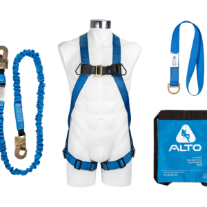 KPA-1KIT PROMOCIÓN ALTO PARA CONSTRUCCIÓN, ARNES CONTRACTOR, C/C TUB, PF .90m Y MORRAL | ALTO SEGURA