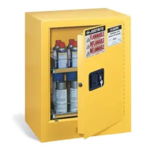 Gabinete de seguridad de inflamables de sobremesa para latas de aerosol Justrite® CAB425