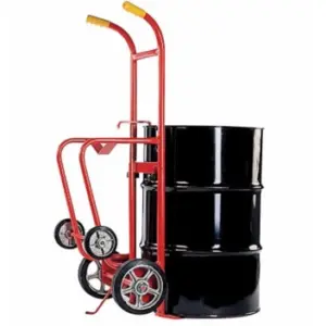 Camión de tambor multipropósito de acero Wesco® | 54cm An. x 61cm L x 144cm Al.  DLY303