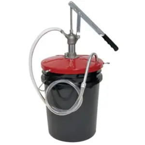 Bomba de cubeta de acción de palanca de acero Zee Line - sellos Viton® DRM694