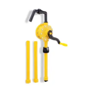 Bomba de tambor giratorio manual de polipropileno Zee Line - sellos de PTFE DRM981