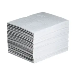 Tapete solo aceites PIG® blanco | 125 tapetes /bolsa MAT460