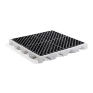 Plataforma de polietileno modulares para contención de derrames PIG® | Para 4 tambores  PAK531