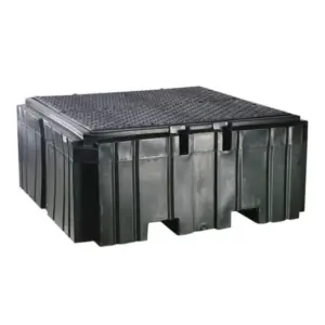 Unidad IBC de plástico PIG® | 160cm An. x 160cm L x 69cm Al.  PAK735