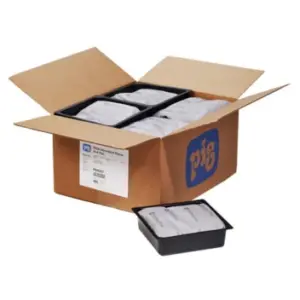 Cojín absorbente Pillow-In-A-Pan PIG® | 43cm An. x 53cm L x 5cm Al | 24 cojines y 12 bandejas PAN201