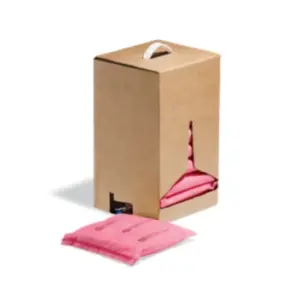 Cojines para químicos PIG® HazMat | 20cm x 20cm x 3cm | 10 cojines PIL306