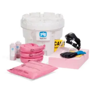 Kit antiderrames PIG® HazMat para ácido de batería en tambor de sobreempaque - KIT352