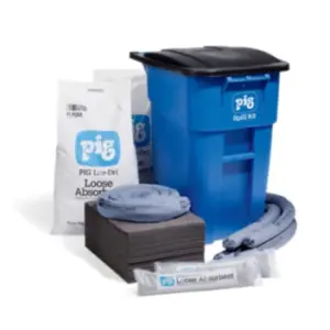 Kit antiderrames PIG® en contenedor portátil grande - KIT259