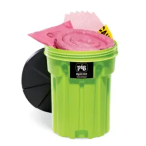 Kit antiderrames PIG® HazMat en contenedor de alta visibilidad - KIT310