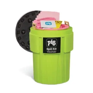 Kit antiderrames PIG® HazMat en contenedor de alta visibilidad - KIT362