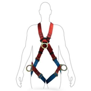 Arnes Contra Caida En “X” Con Cuatro Anillos