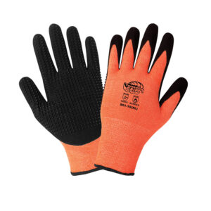 Guante resistente al calor por contacto Nivel 2. Acrílico, poliéster y spandex cal. 13 color naranja alta visibilidad. 801