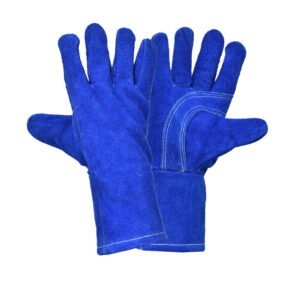Guante soldador tipo americano. Carnaza de alta calidad color azul. Cosido con hilo Kevlar cal. 60-80. SF-L621LG