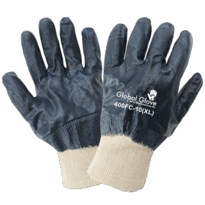 Guantes de muñeca de dos piezas con revestimiento de interbloqueo y tejido de nitrilo sólido - 400 FC