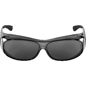 Gafas de seguridad con montura negra cristalina y lentes ahumadas - BH233