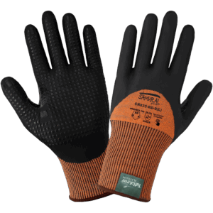 Guantes Samurai Glove® para pantalla táctil, resistentes a cortes y de alta visibilidad, con revestimiento de tres cuartos, fabricados con Tuffalene® Platinum calibre 15 - CR835-RD